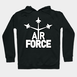 Air Force Military White Design Hoodie